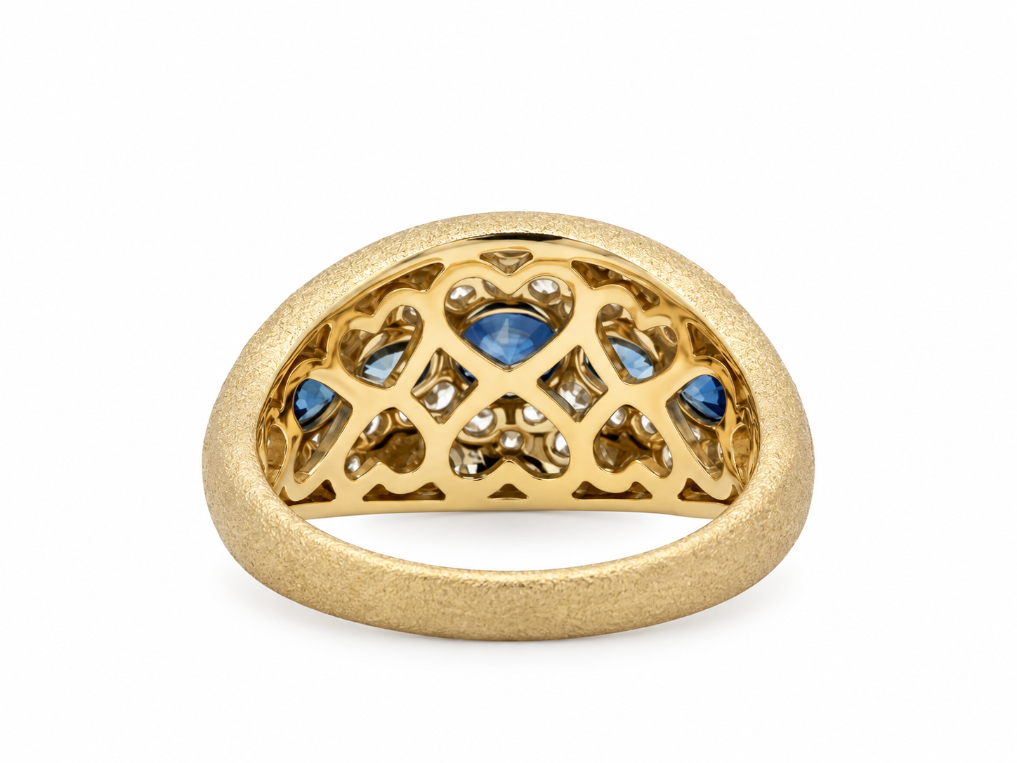 Montana Sapphire & Diamond 14K Yellow Gold Ring l Size 7