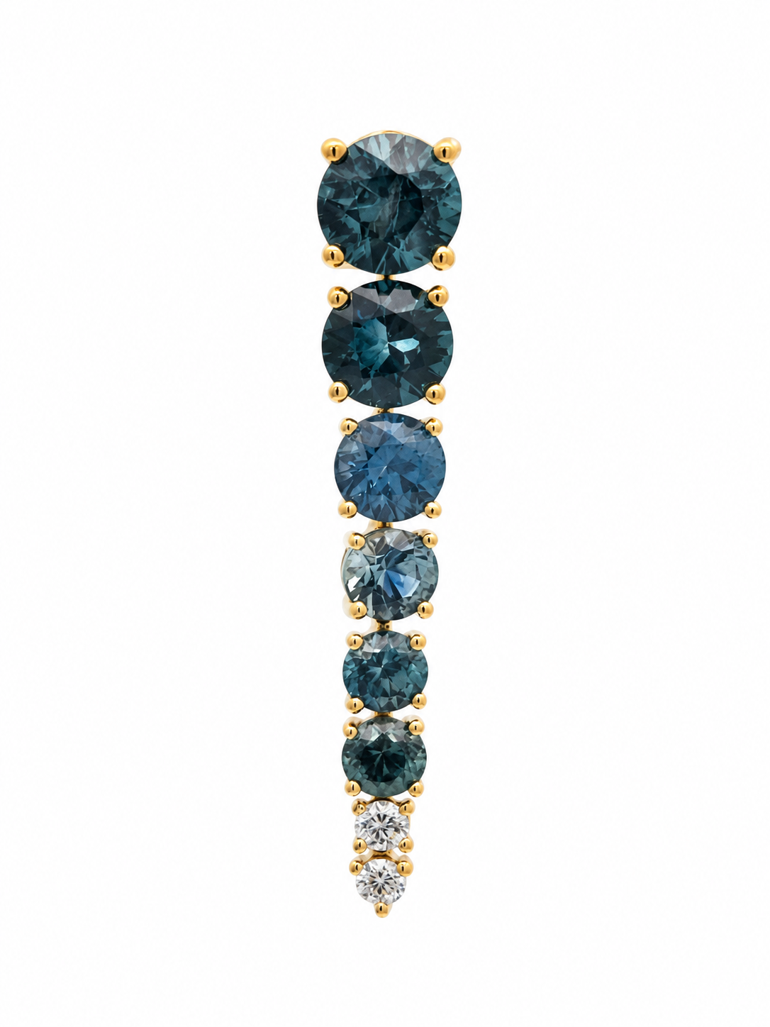 Montana Sapphire & Diamond Graduated Drop Earrings