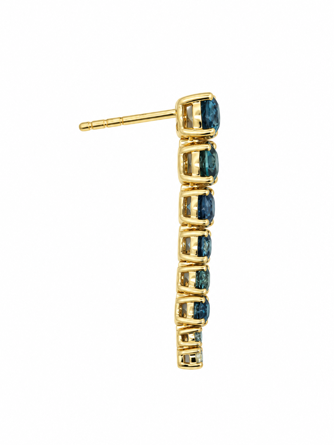 Montana Sapphire & Diamond Graduated Drop Earrings