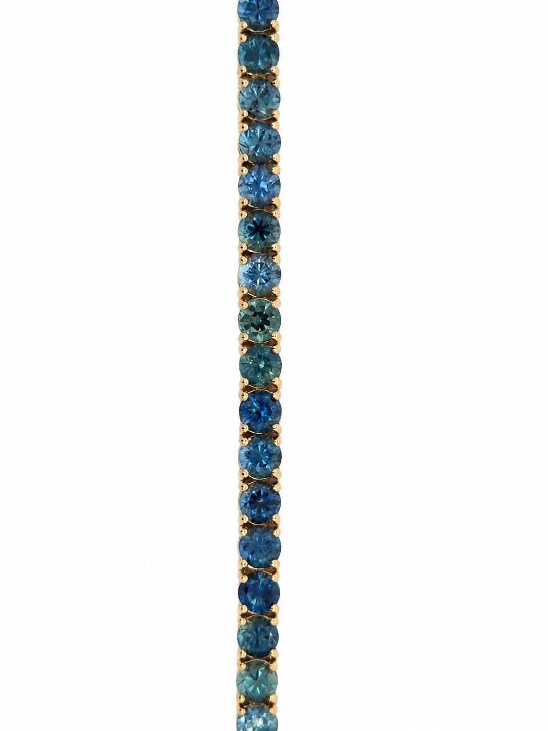 Montana Sapphire Tennis Bracelet in 14k Yellow Gold l 7 inches