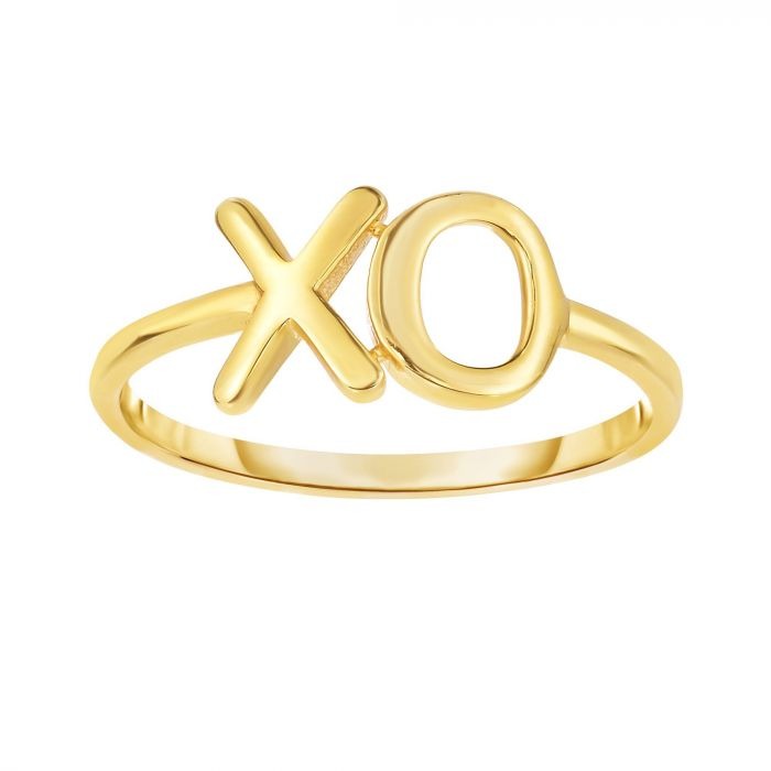 Yellow Gold XO Ring