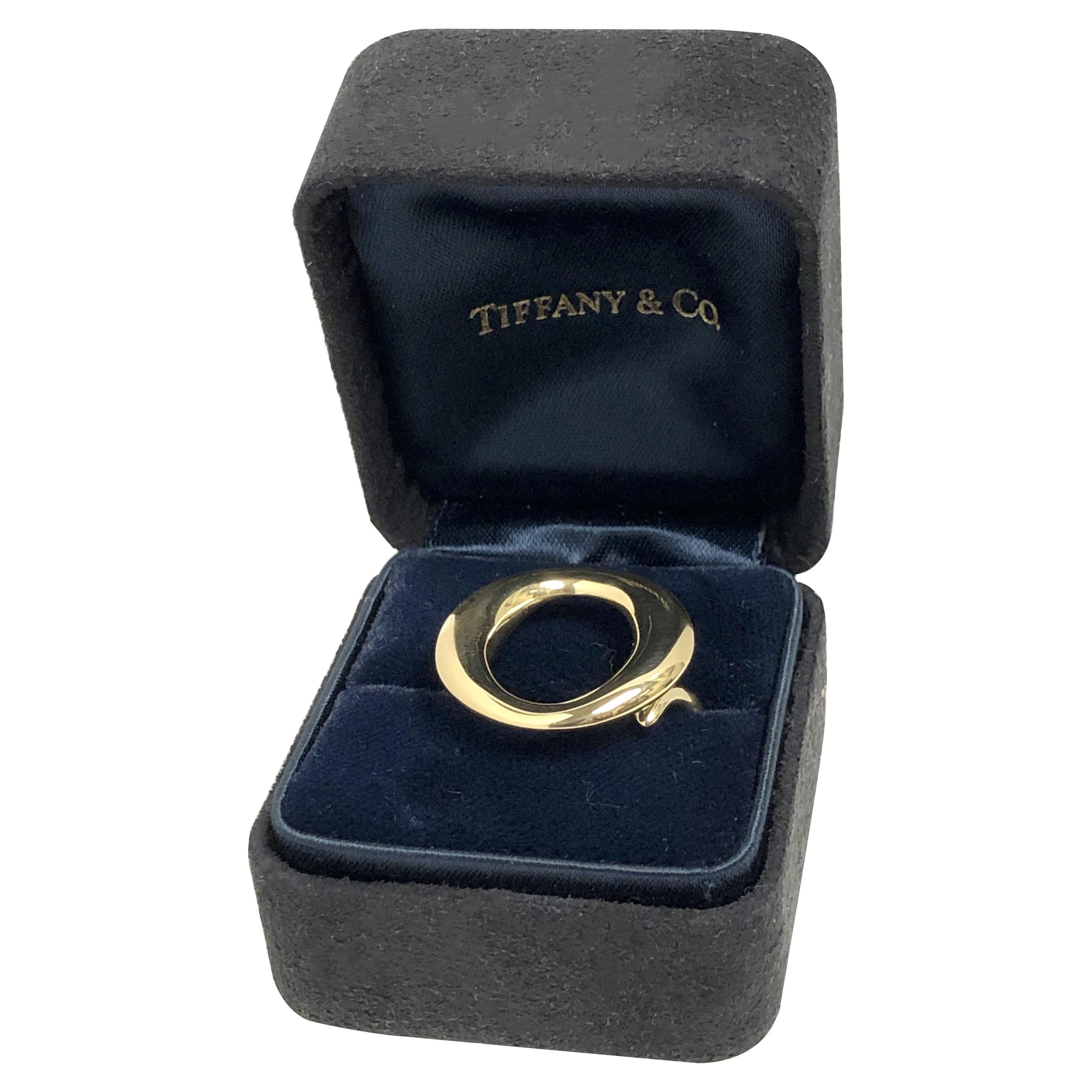 Tiffany & Co. Elsa Peretti Sevillana Gold Ring l Pre-Owned