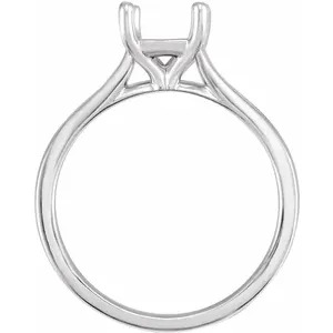 14KWG 7X5mm Solitaire Engagement Ring Mounting