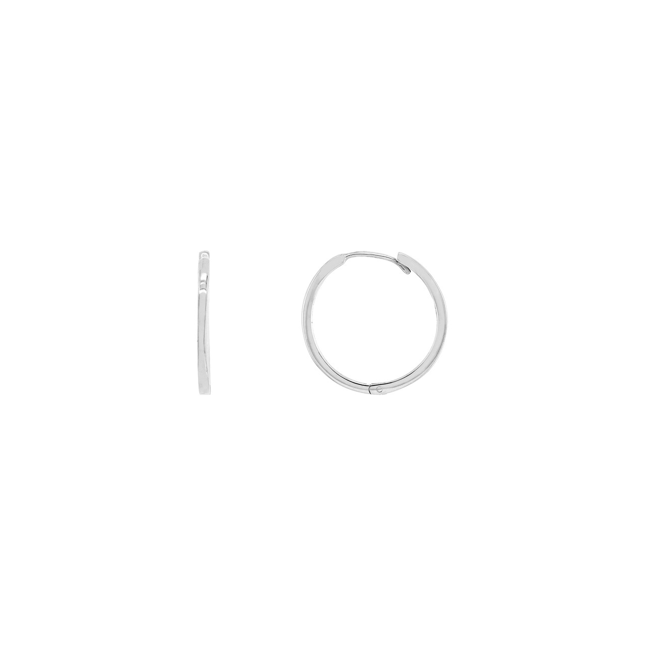 White Gold Everyday Hoop Earring