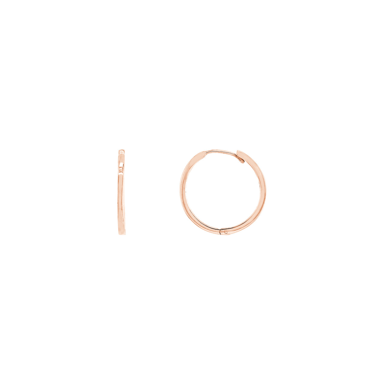 Rose Gold Everyday Hoop Earrings