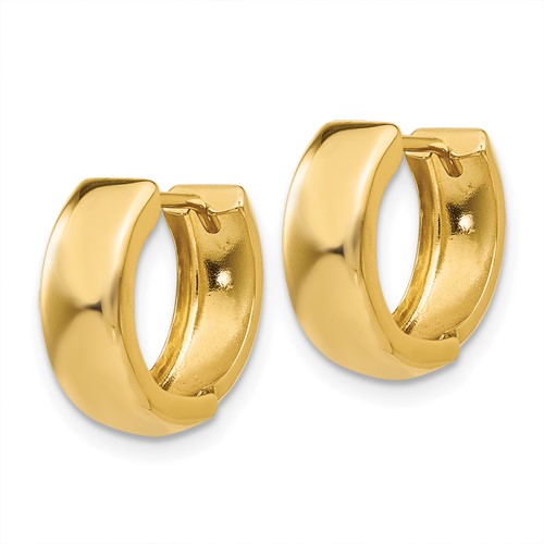 Yellow Gold Hinged Hoop Earrings