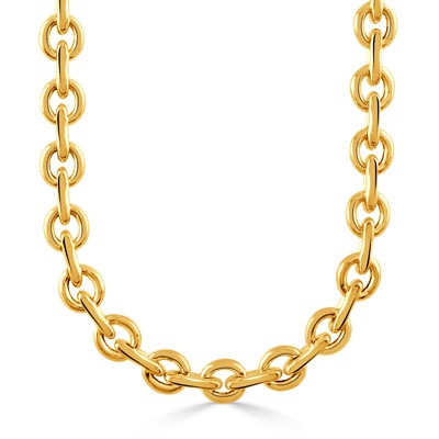 Yellow Gold Large Cable Link Chain