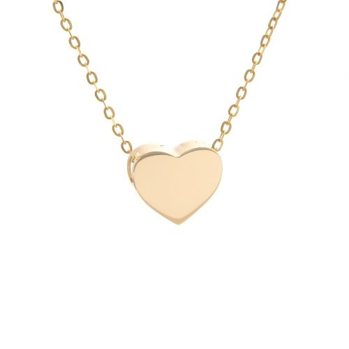 14K Yellow Gold Heart Necklace