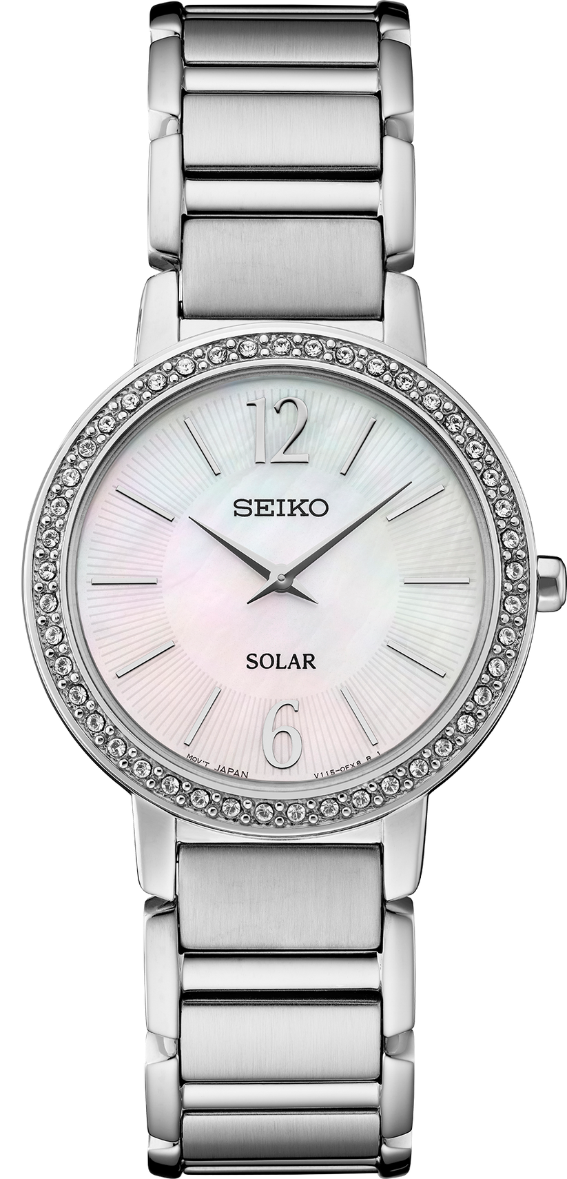Essential Crystal Stainless steel SOLAR watch l SEIKO