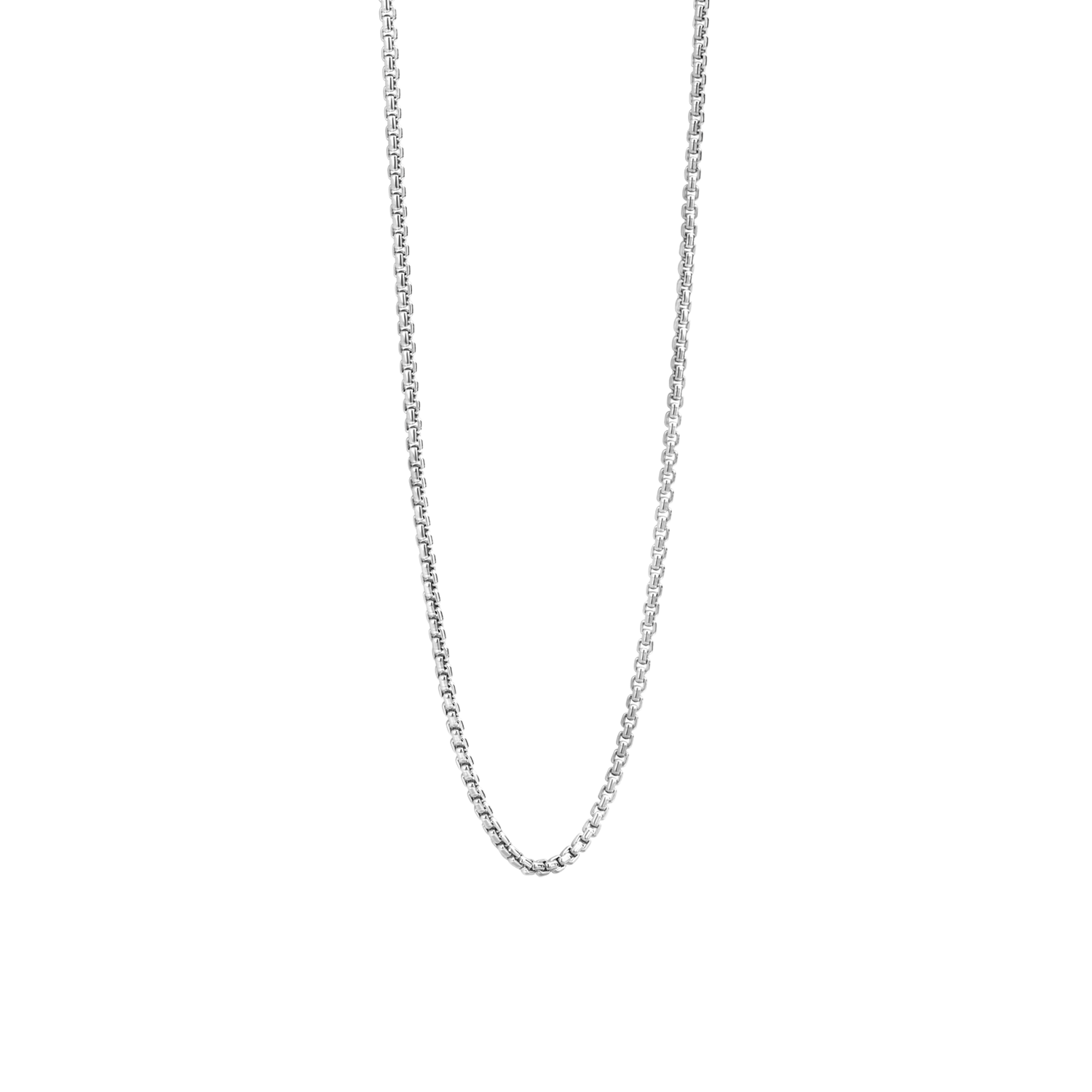 TI SENTO Sterling Silver Square Box Chain l 15 3/4 inches