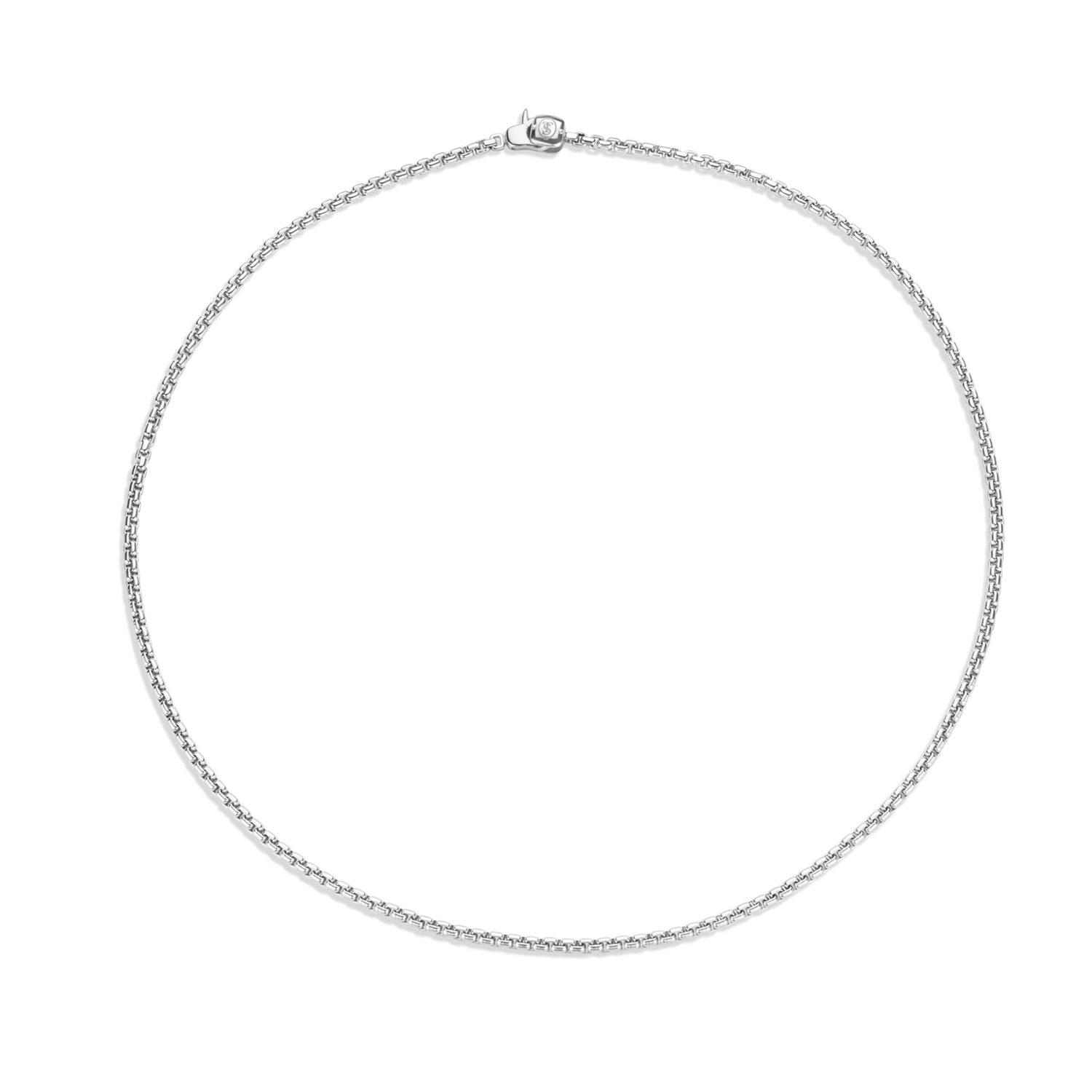 TI SENTO Sterling Silver Square Box Chain l 15 3/4 inches