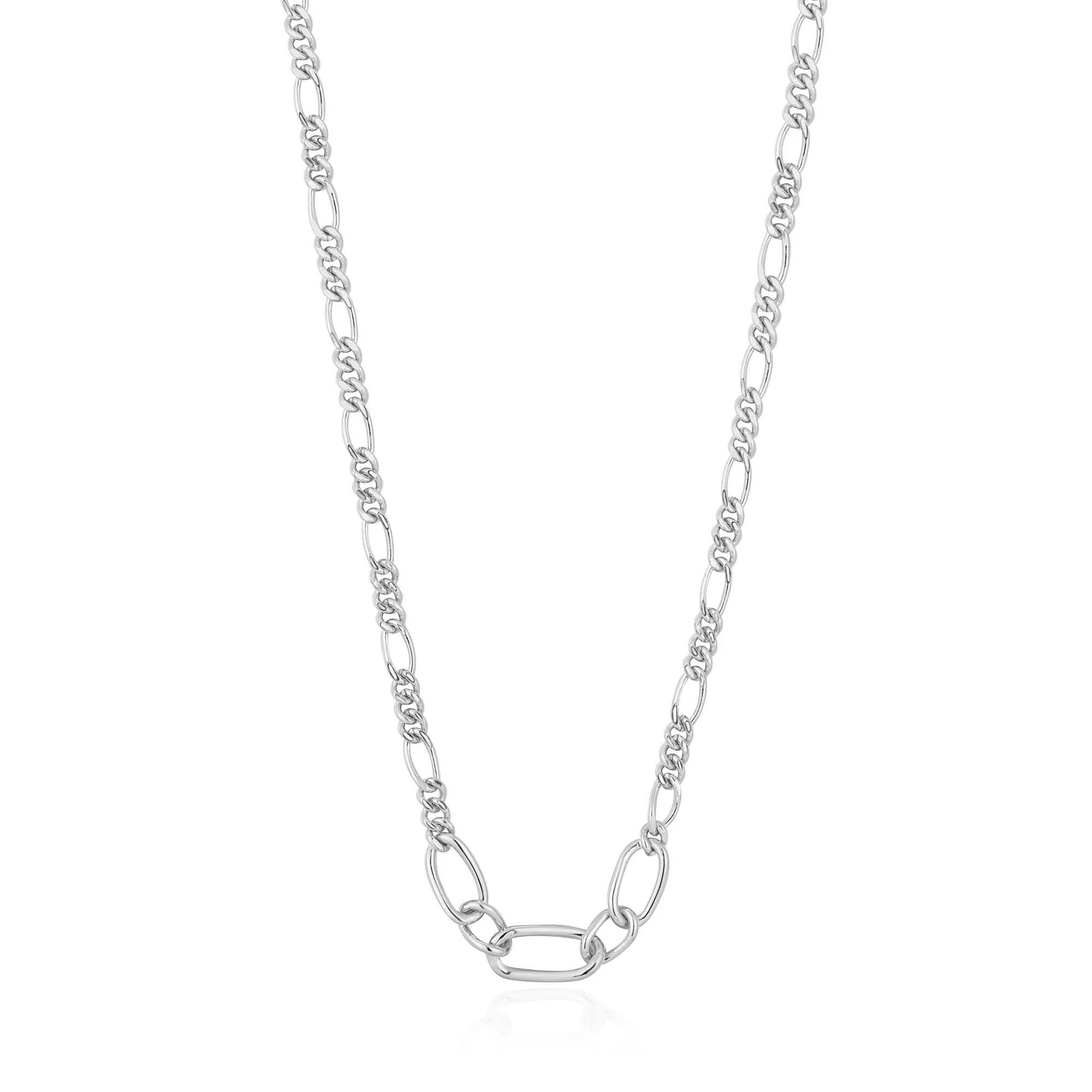 ANIA HAIE Silver Figaro Chain Necklace