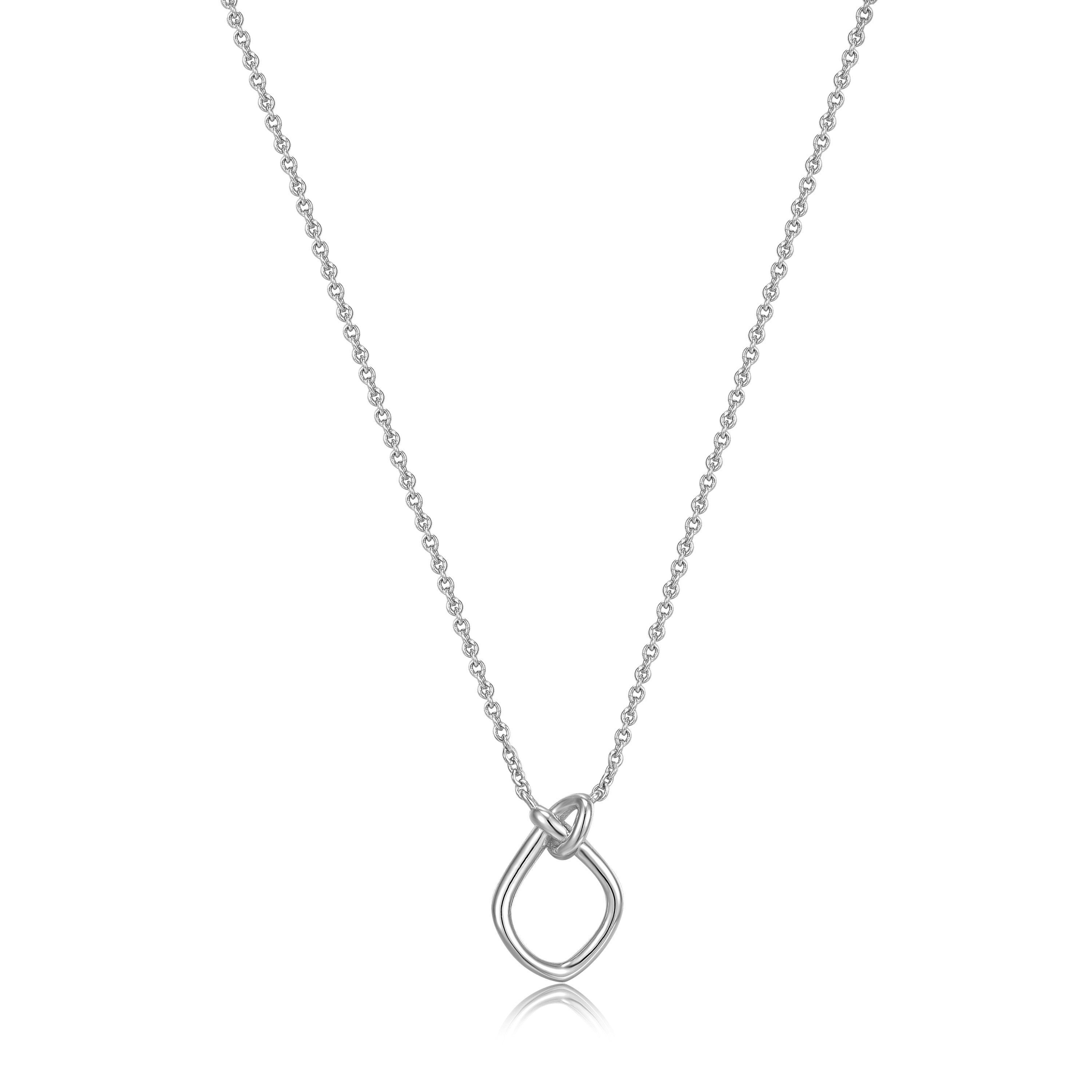 ANIA HAIE Silver Knot Pendant Necklace