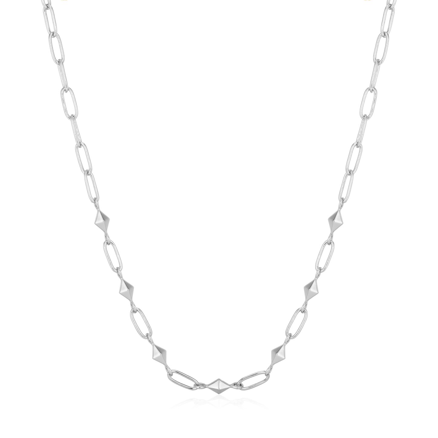 ANIA HAIE Silver Heavy Spike Necklace