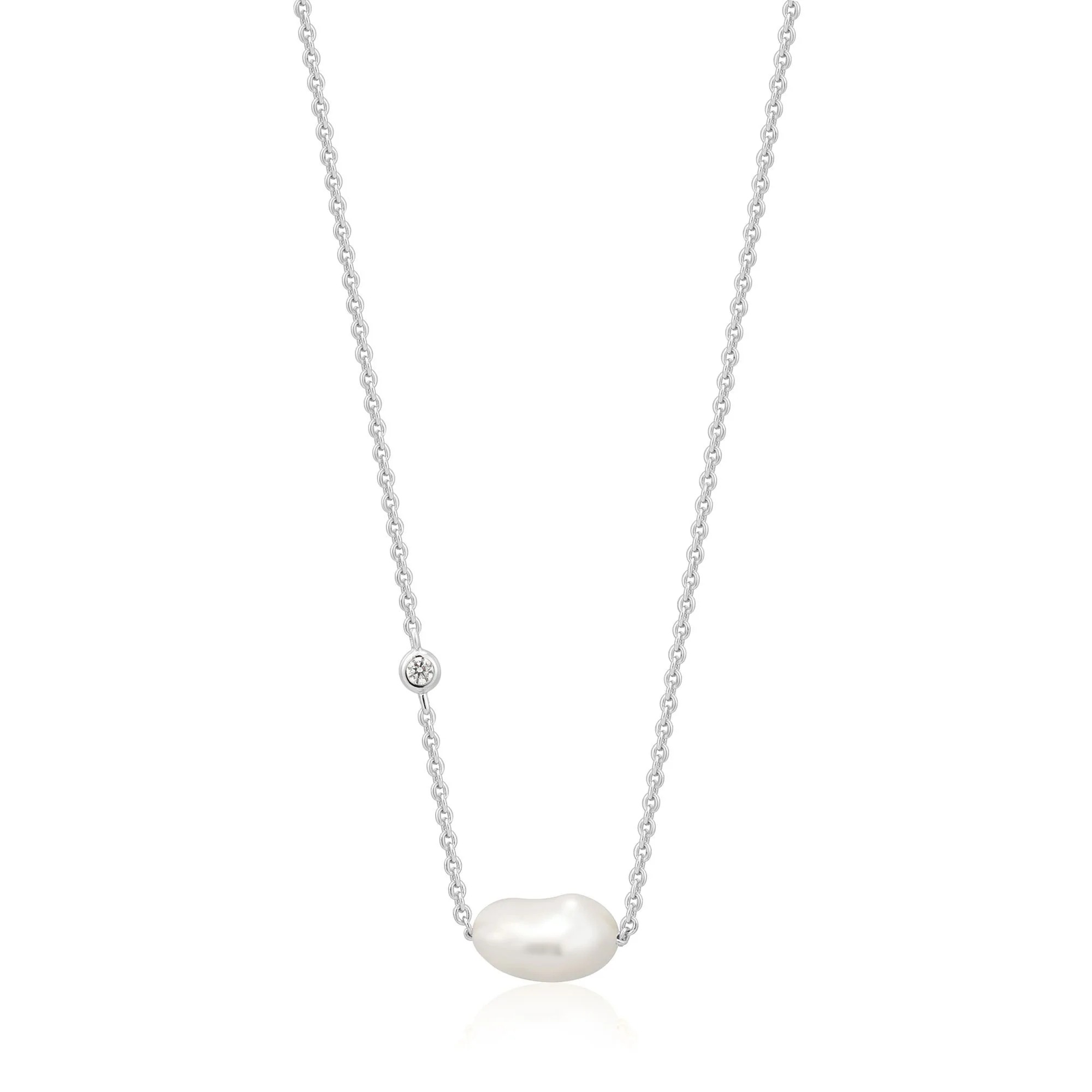 ANIA HAIE Silver Pearl Necklace