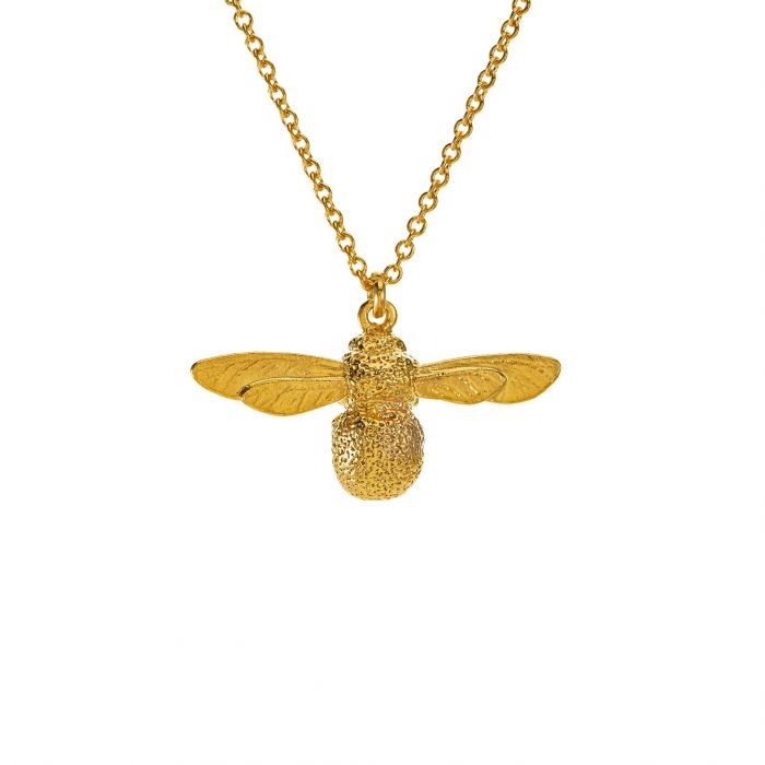 Alex Monroe Baby Bee Pendant Necklace l Gold-plated