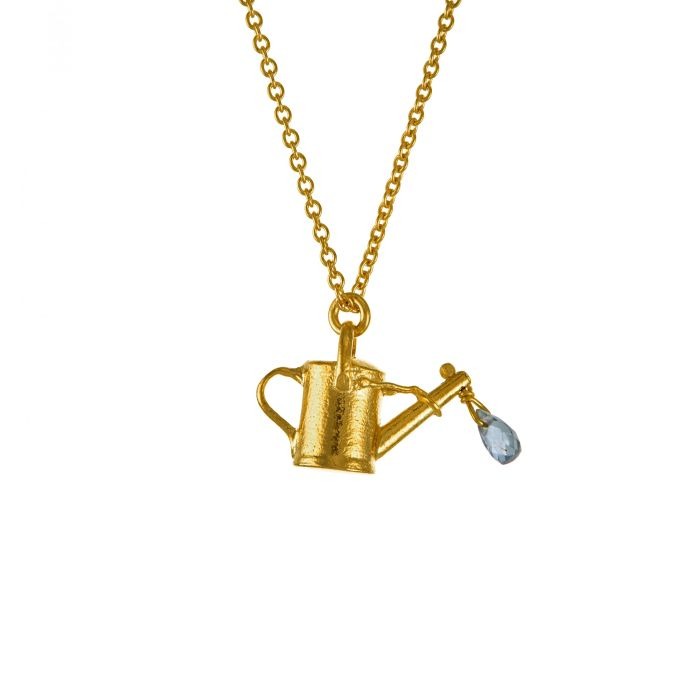 Alex Monroe Watering Can Necklace l Gold-plated