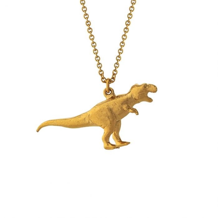 Alex Monroe Tyrannosaurus Rex Necklace l Gold-plated