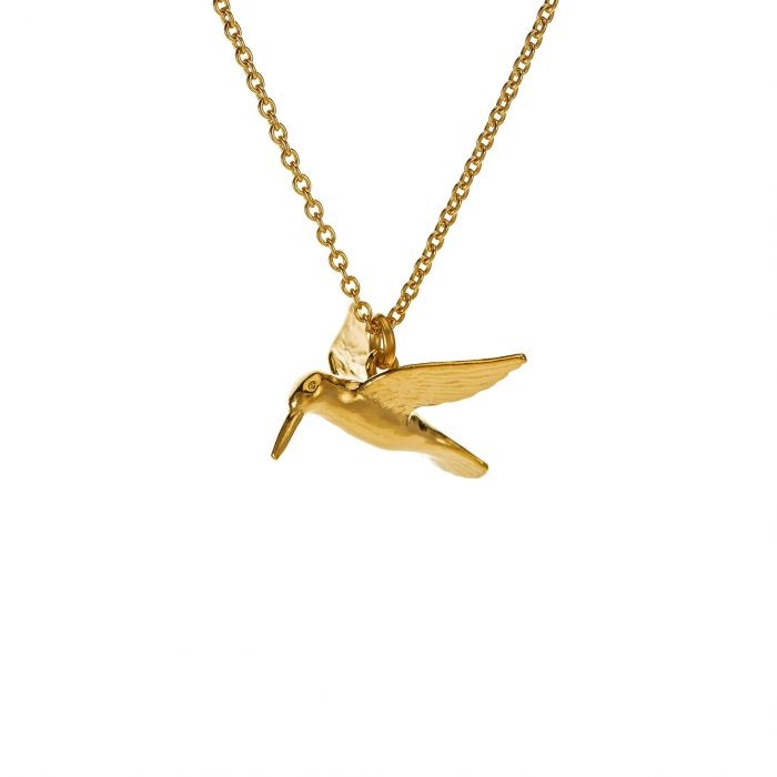 Alex Monroe Hummingbird Necklace l Gold-plated