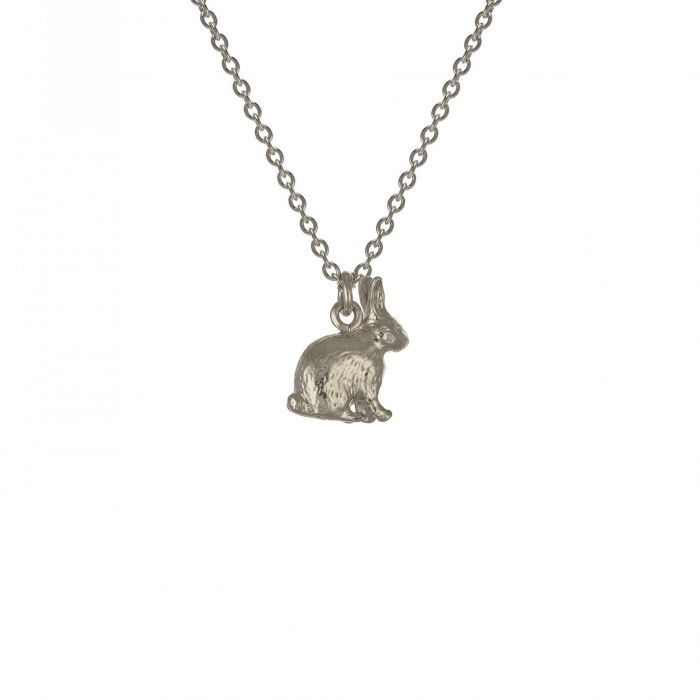 Alex Monroe Sitting Bunny Necklace l Sterling Silver