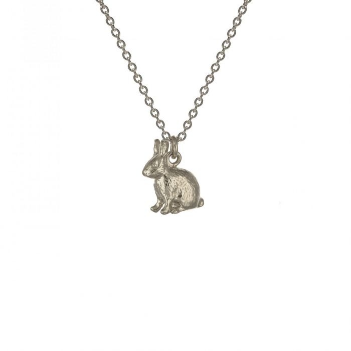 Alex Monroe Sitting Bunny Necklace l Sterling Silver