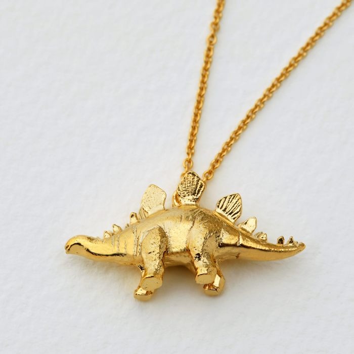 Alex Monroe Stegosaurus Necklace l Gold-plated
