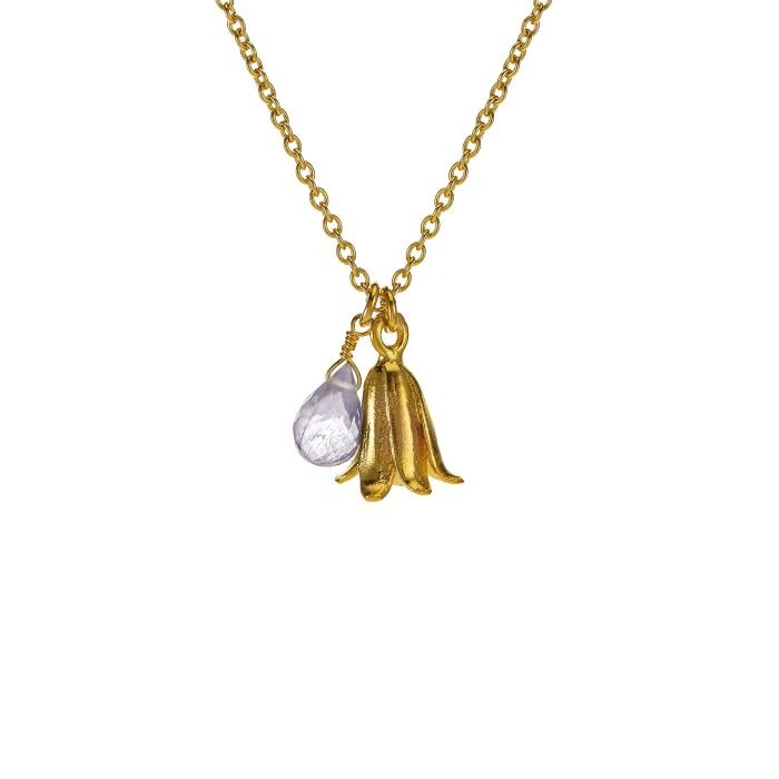 Alex Monroe Little Bluebell Necklace l Gold-plate