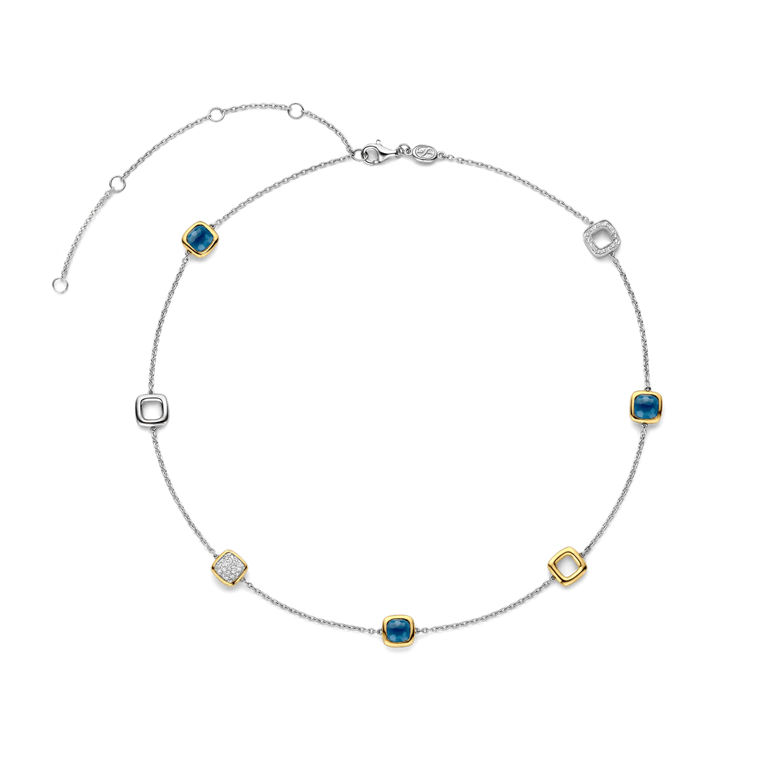 TI SENTO 34079DB Silver and Gold-plate Necklace l 18.90 inches