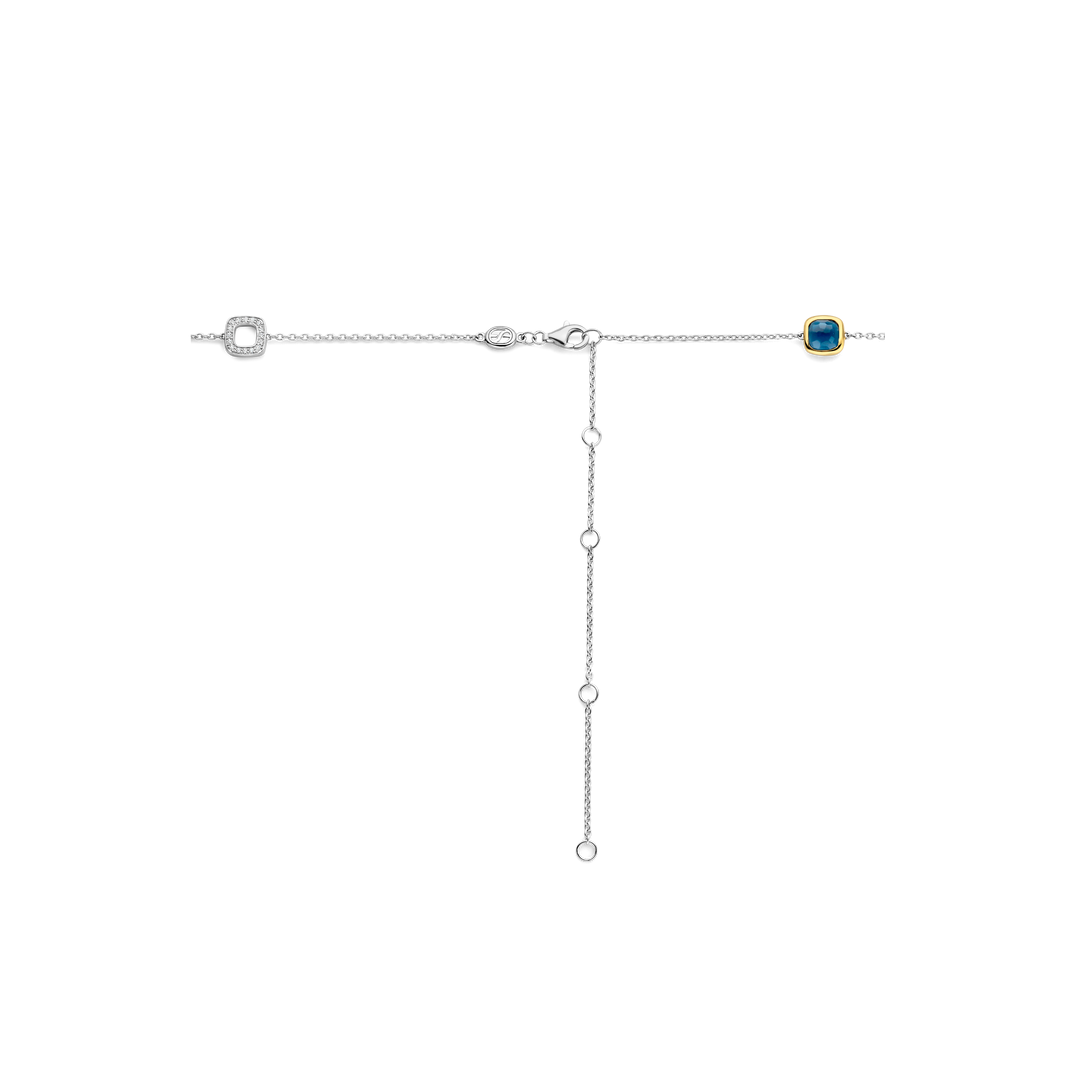 TI SENTO 34079DB Silver and Gold-plate Necklace l 18.90 inches