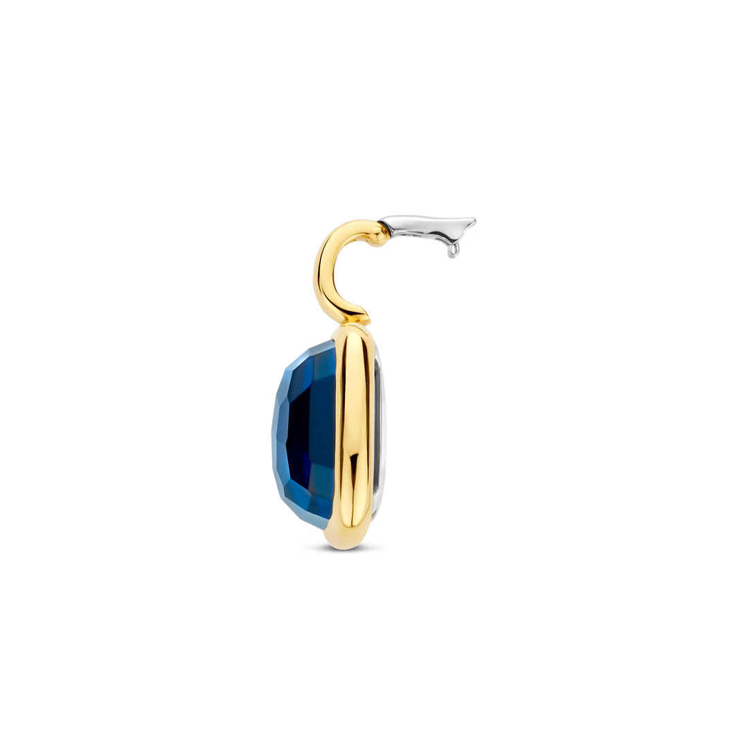 TI SENTO 6836DB Silver and Gold-plate Cushion Pendant Necklace l 17.70 inches