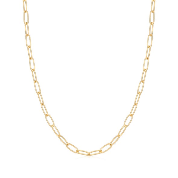 ANIA HAIE Gold Link Charm Chain Necklace, Gold-plate l 17.70 inches