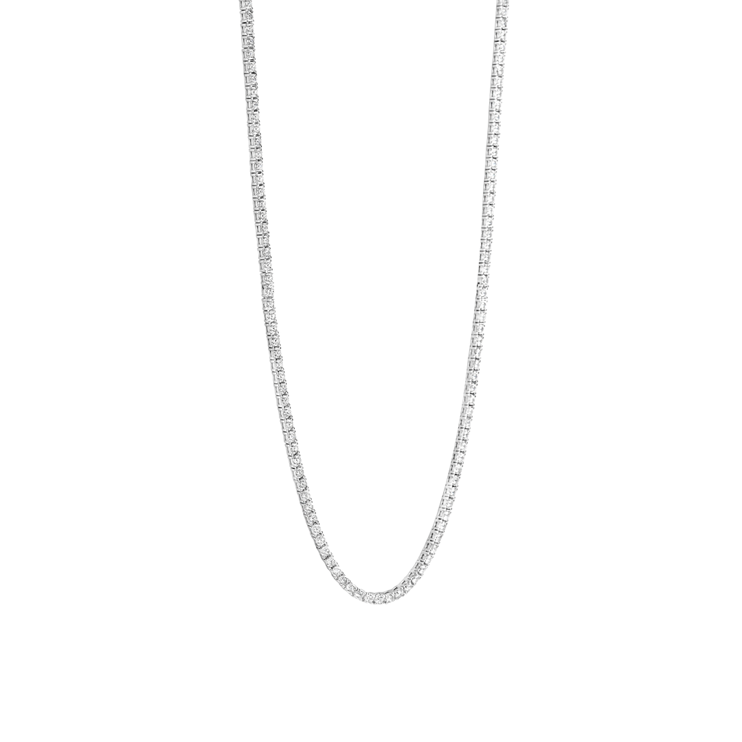 TI SENTO 3992ZI/39 Sterling Silver Zirconium Line Necklace