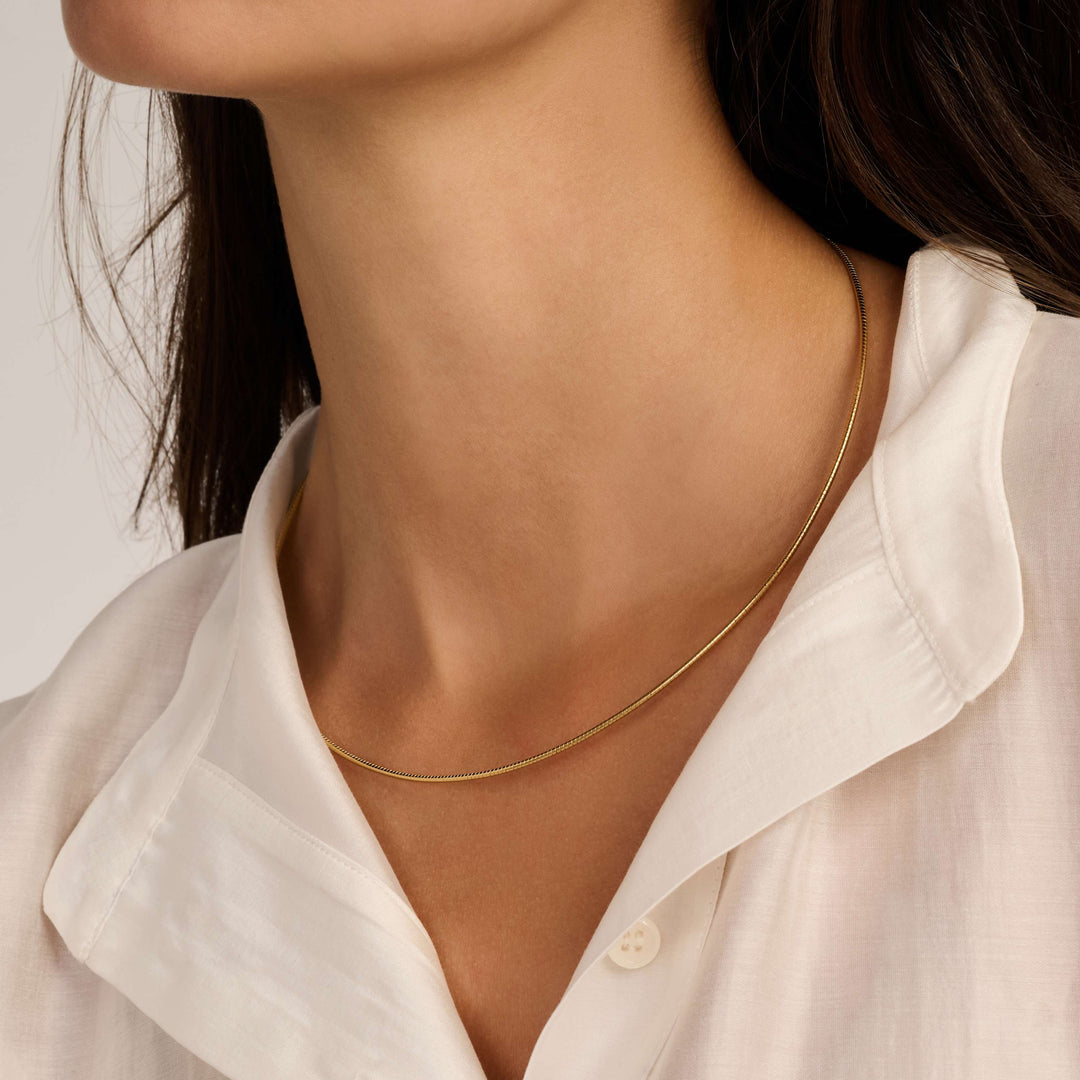 Sterling Silver and 18k Gold Vermeil Round Necklace l TI SENTO