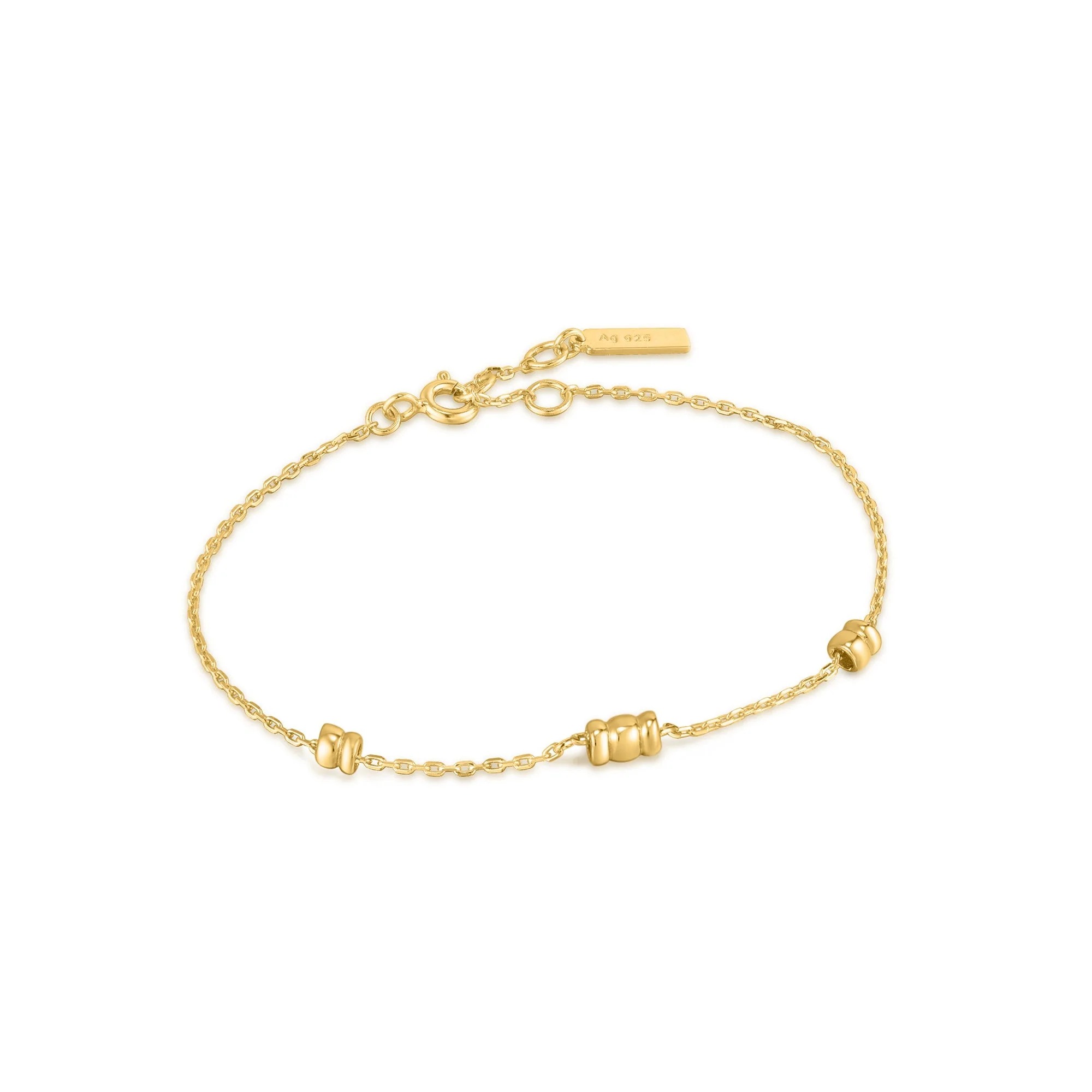 ANIA HAIE Gold Smooth Twist Chain Bracelet