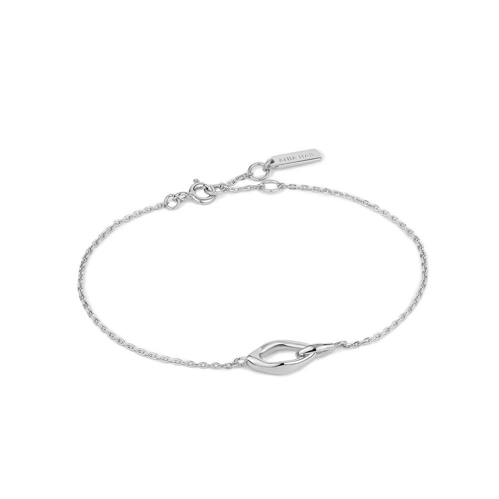 ANIA HAIE Silver Wave Link Bracelet