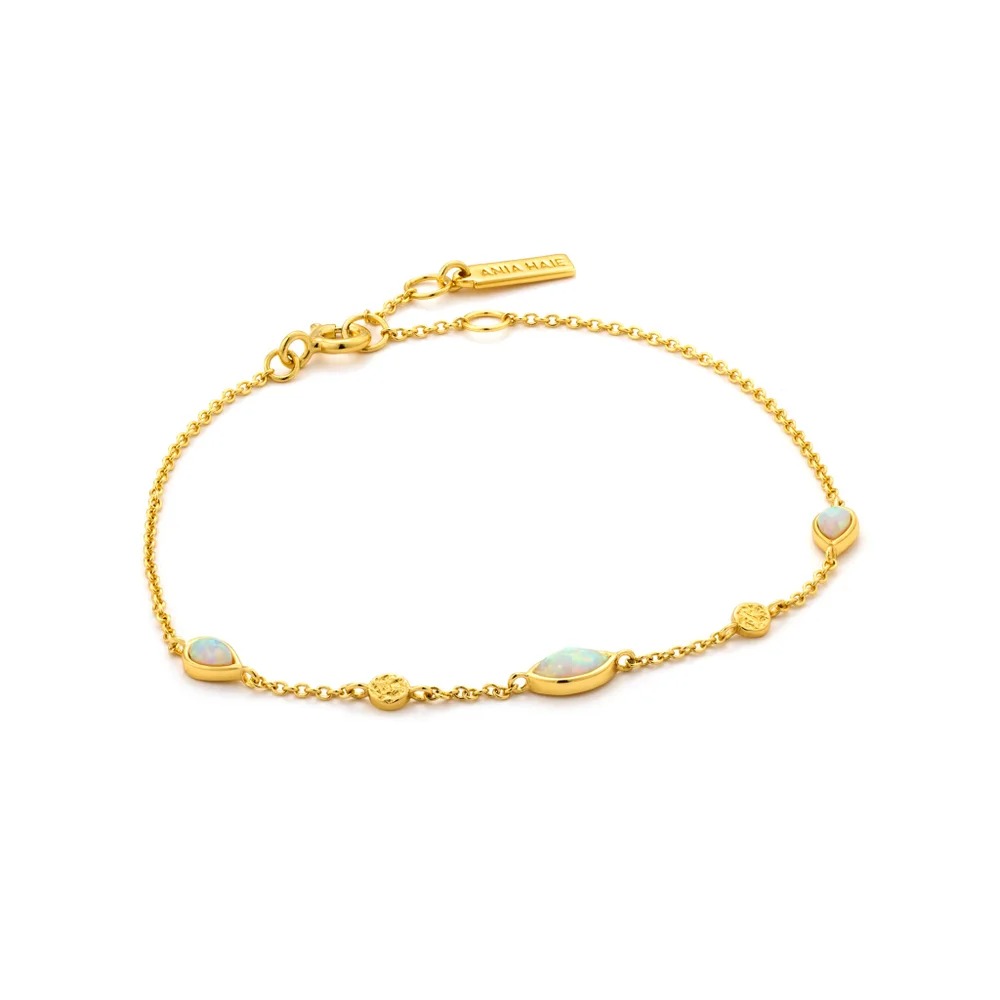 ANIA HAIE Opal Colour Bracelet, Gold-Plated