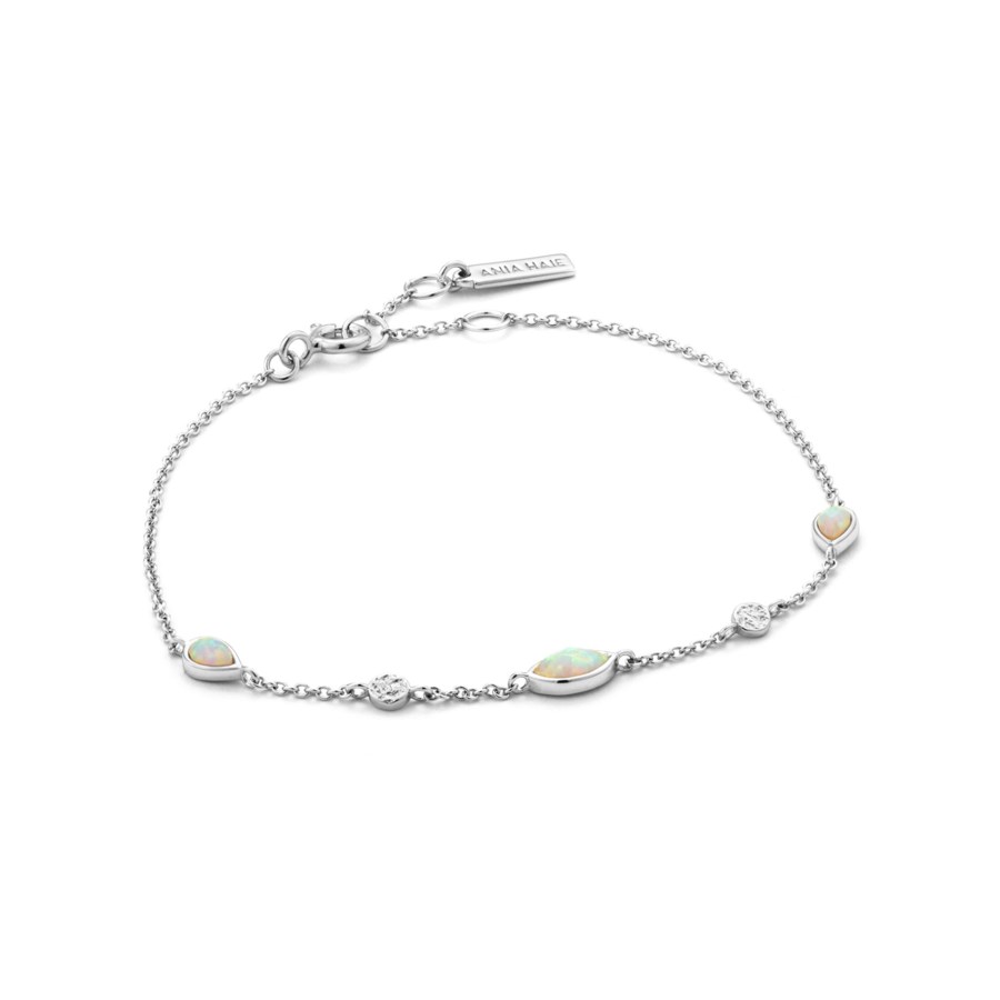 ANIA HAIE Silver Opal Color Bracelet