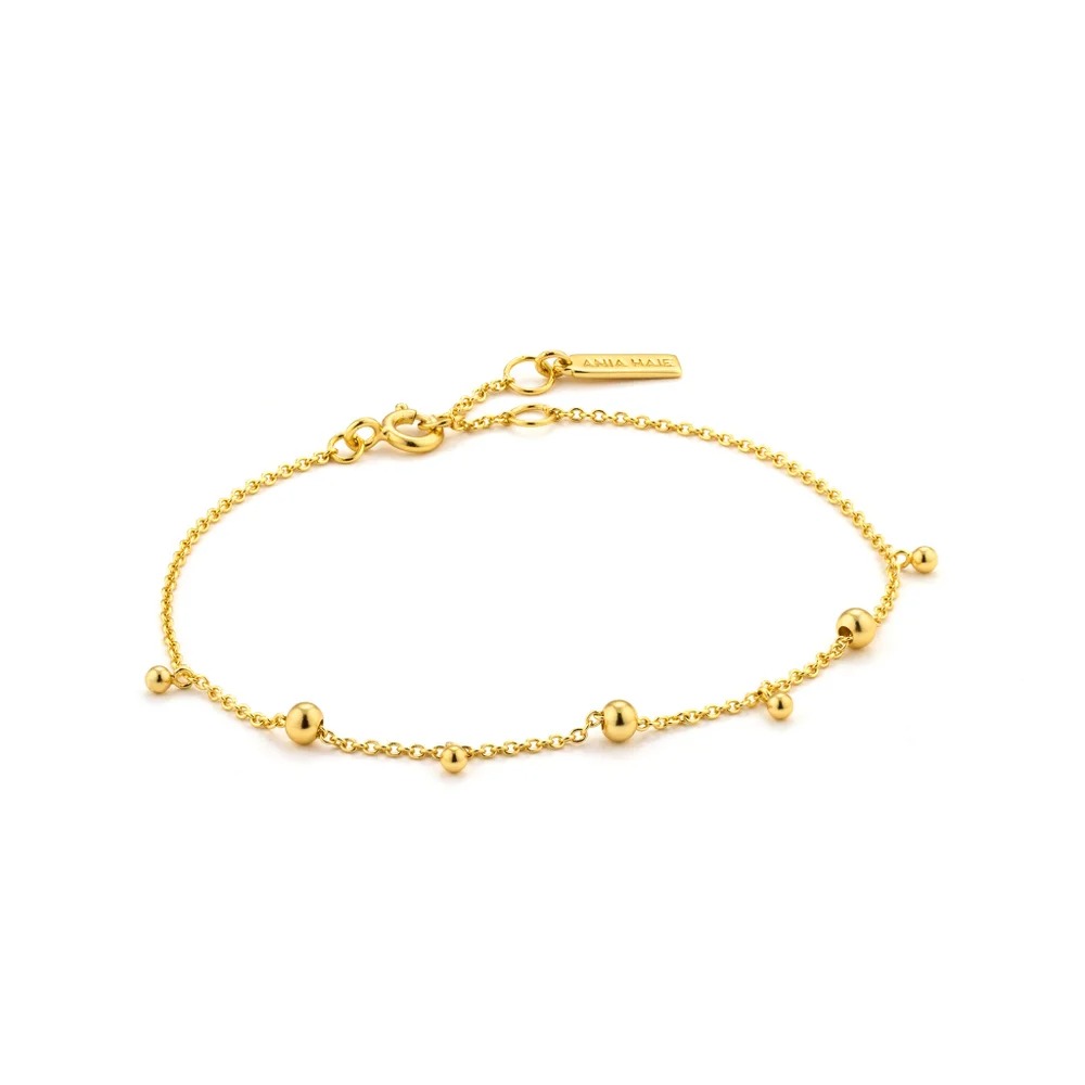 ANIA HAIE Modern Drop Balls Bracelet, Gold-Plated
