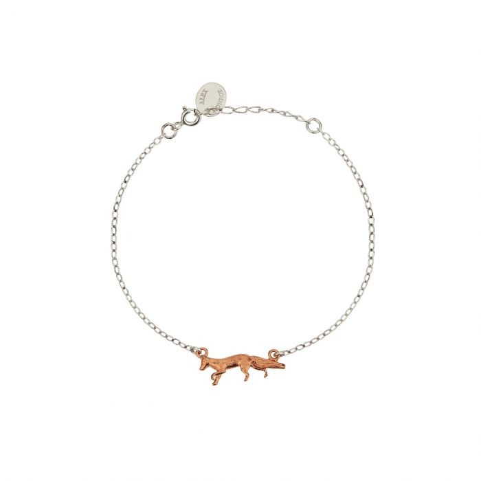 Alex Monroe Fox Bracelet l Sterling Silver with Gold-plate
