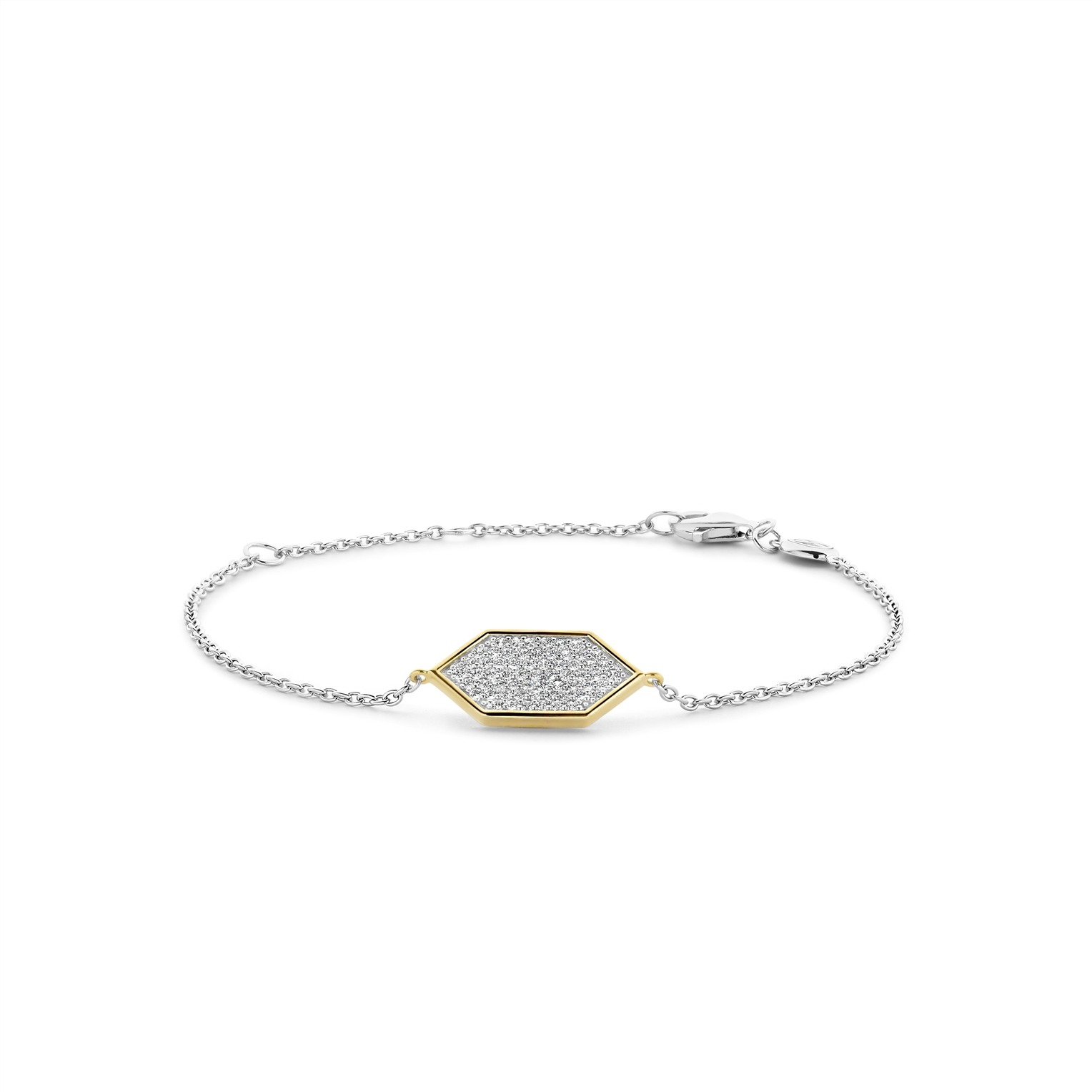 Ti Sento Milano Geometric Pave Bracelet