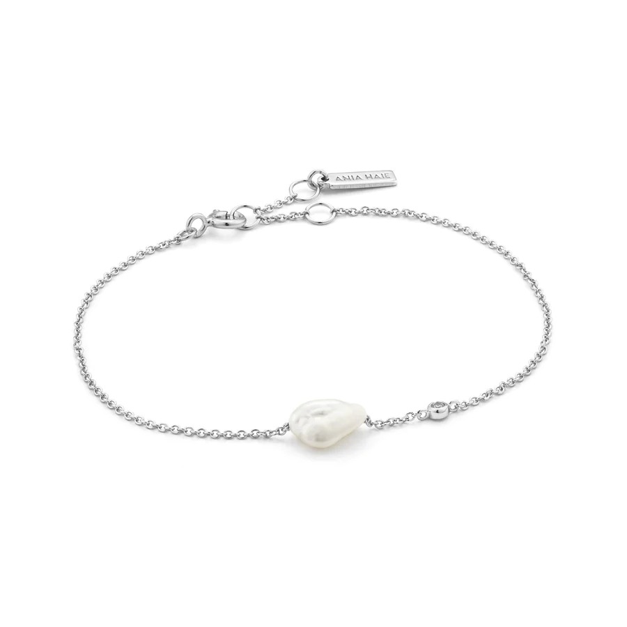 ANIA HAIE Silver Pearl Bracelet