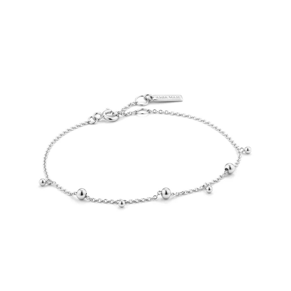 ANIA HAIE Silver Modern Drop Balls Bracelet