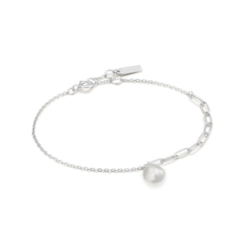 Silver Pearl Chunky Bracelet l ANIA HAIE