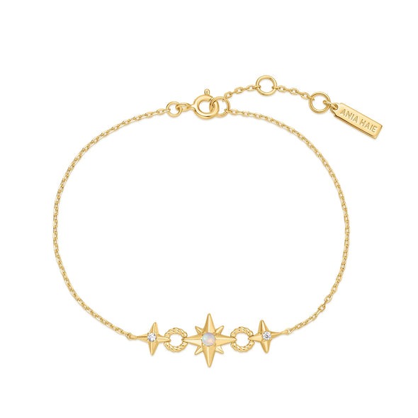 ANIA HAIE Star Linked Bracelet, Gold-plate