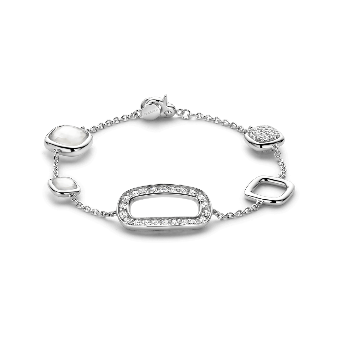 TI SENTO 23065ZI Sterling Silver Bracelet l 7 inches