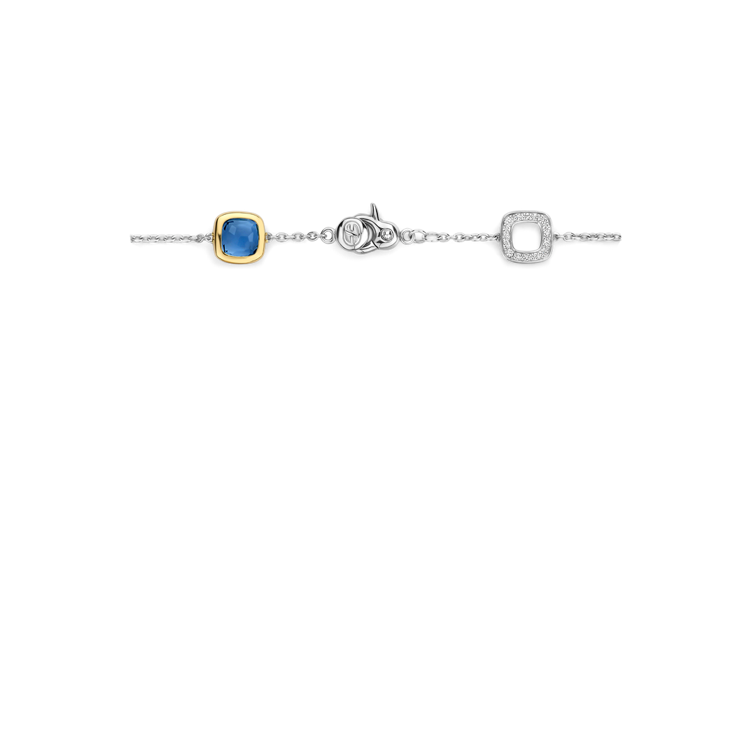 TI SENTO 23080DB Silver and Gold-plate Bracelet l Small