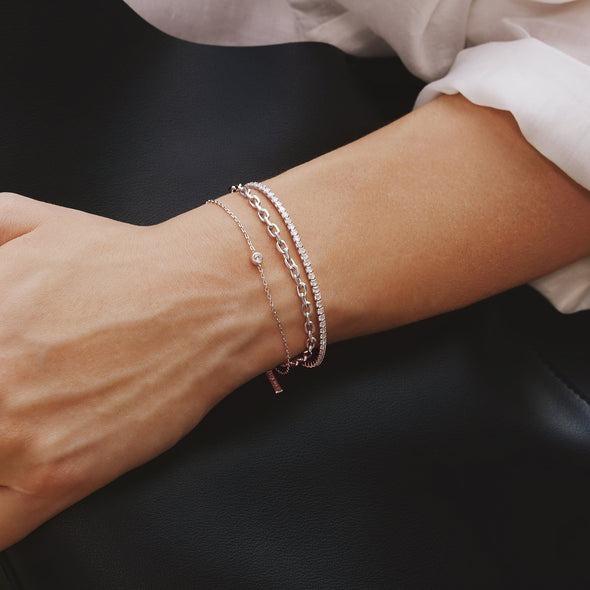 ANIA HAIE Medium Chain Bracelet, Sterling Silver