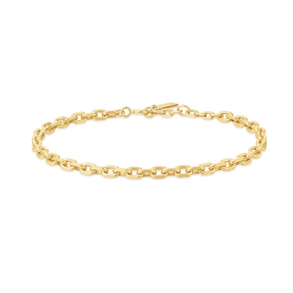 6.5" Sterling Silver Gold-plate Medium Chain Bracelet by  Ania Haie