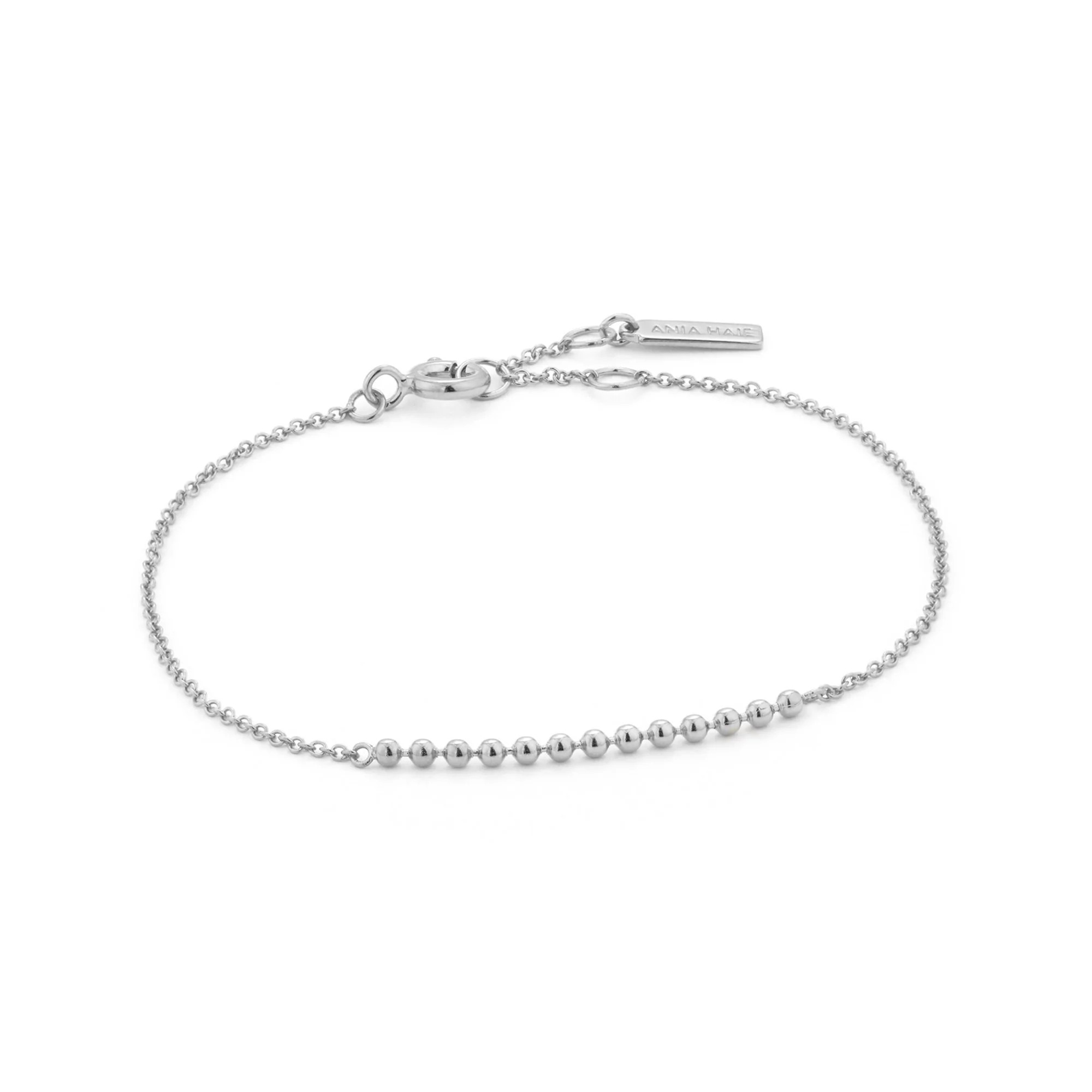 ANIA HAIE Silver Modern Multiple Bead Bracelet