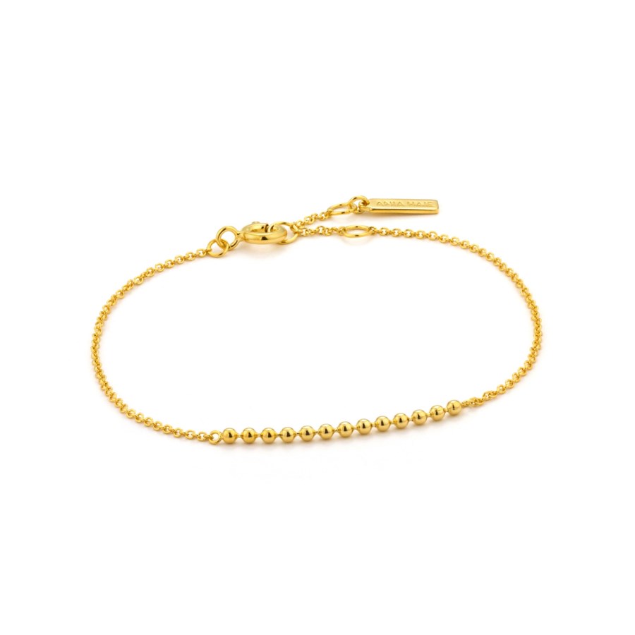 Ania Haie Sterling Silver/Yellow Gold Plated Modern Multiple Balls Bracelet